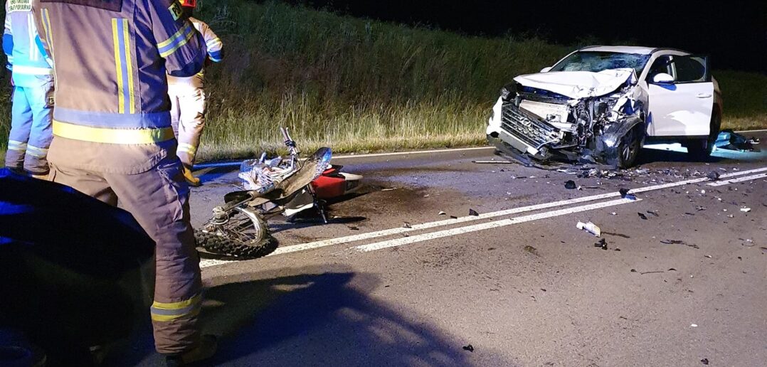 Tragedia na drodze: Śmiertelne zderzenie motocykla z samochodem osobowym